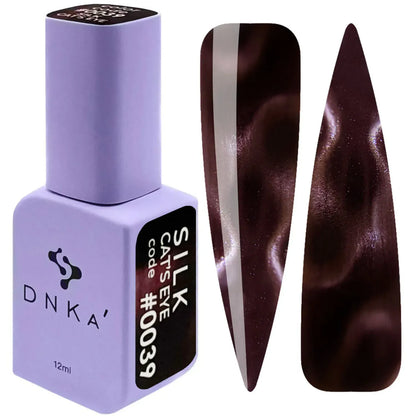 Color Gel Polish DNKa' 12 ml Cat's Eye #0039 - Silk, efecto con imán