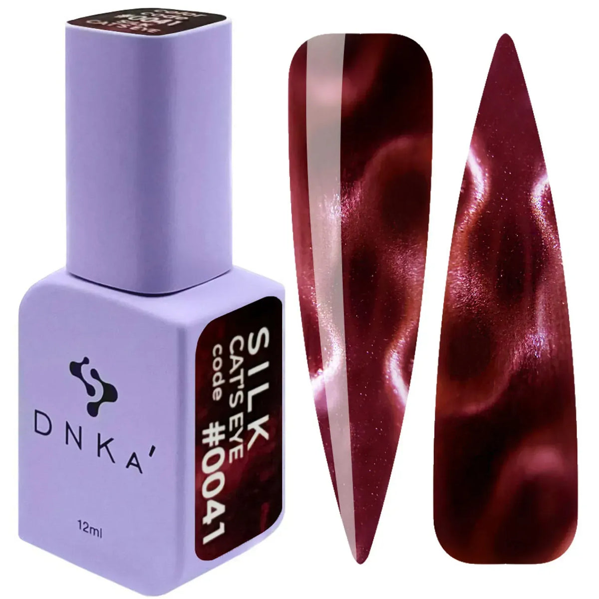 Color Gel Polish DNKa' 12 ml Cat's Eye #0041 - Silk, efecto con imán