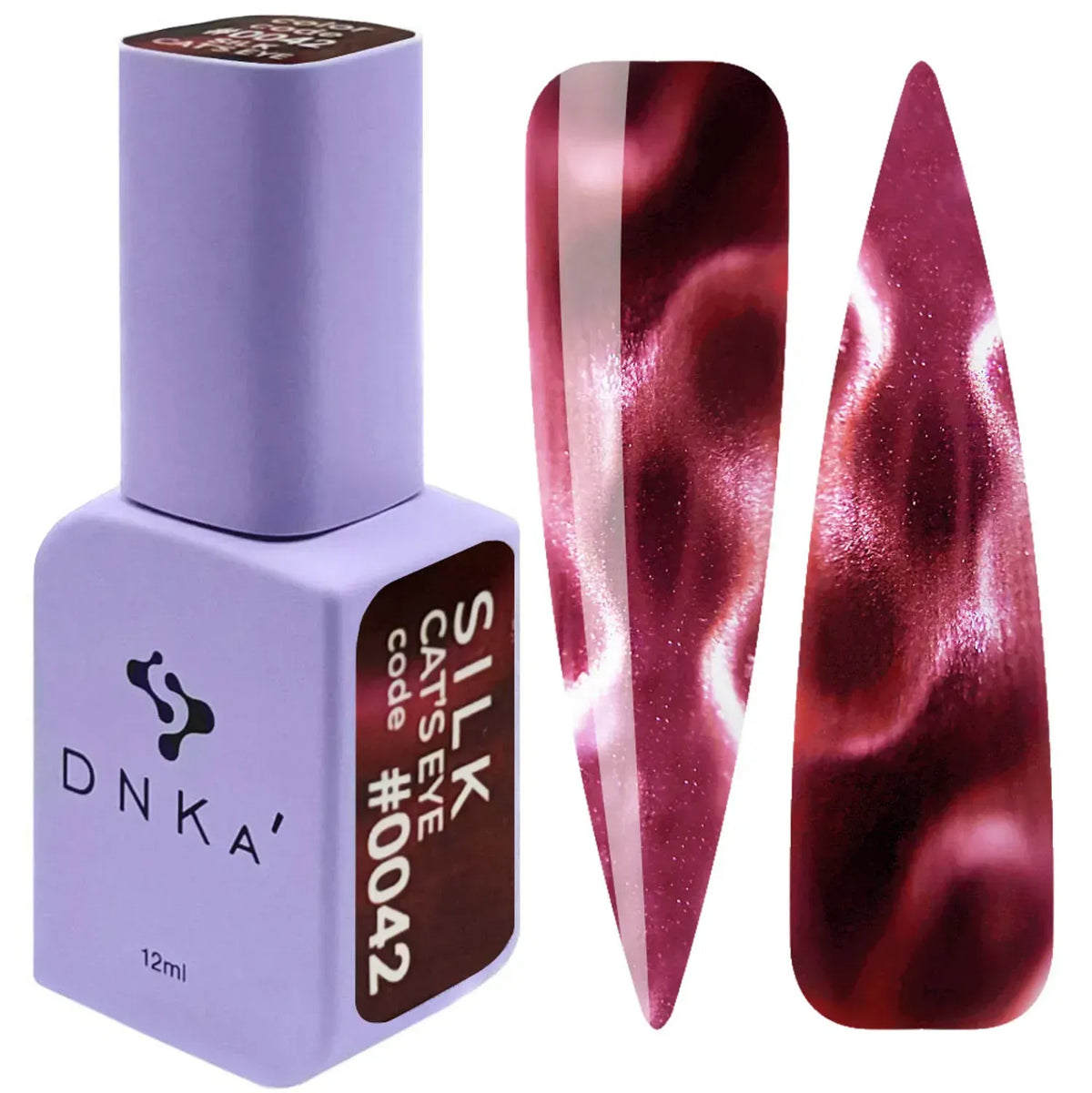 Color Gel Polish DNKa' 12 ml Cat's Eye #0042 - Silk, efecto con imán