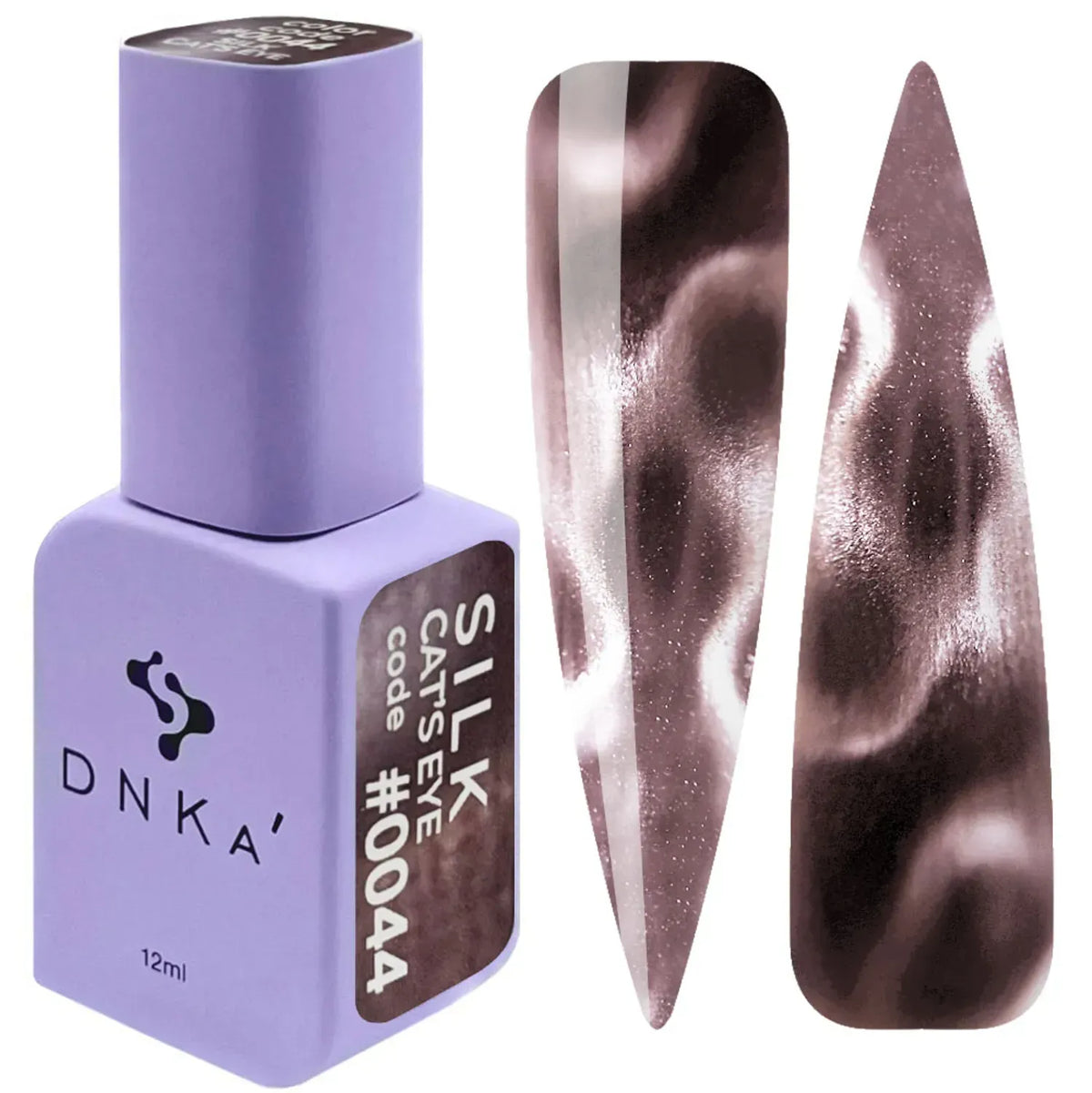 Color Gel Polish DNKa' 12 ml Cat's Eye #0044 - Silk, efecto con imán