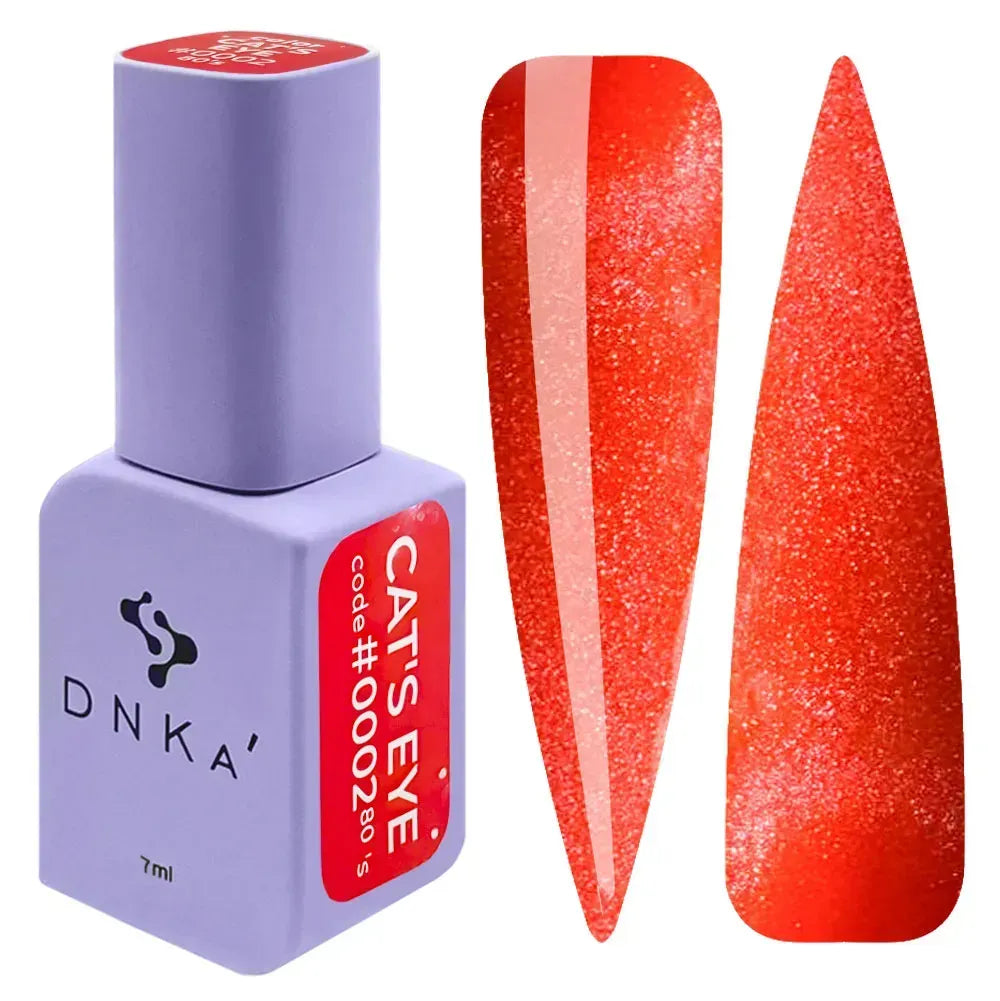 Color Gel Polish DNKa' 7 ml Cat's Eye #0002 - 80's