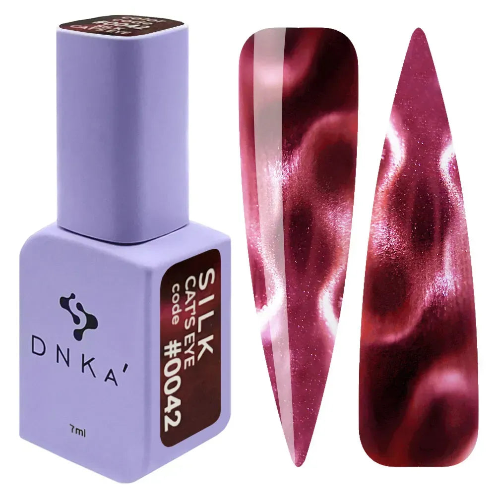 Color Gel Polish DNKa' 7 ml Cat's Eye #0042 - SILK, efecto con imán