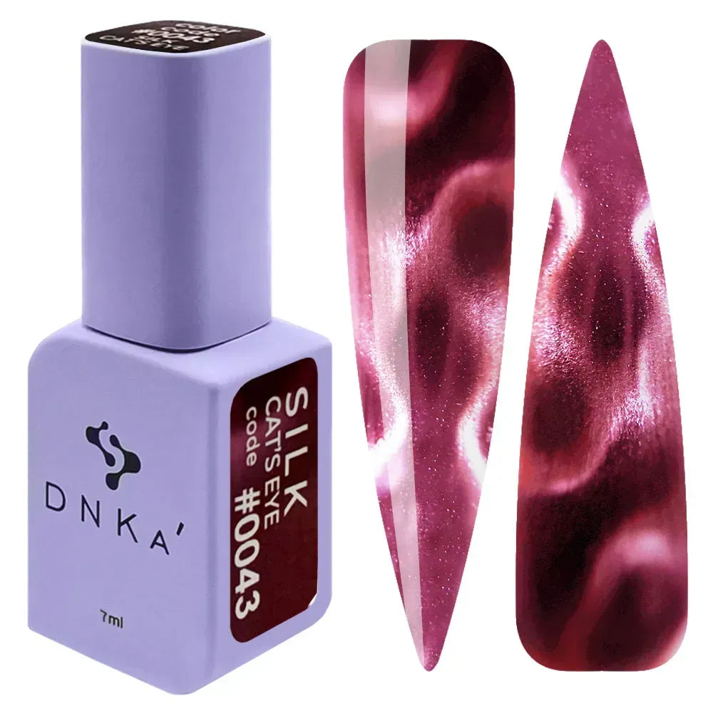 Color Gel Polish DNKa' 7 ml Cat's Eye #0043 - SILK, efecto con imán