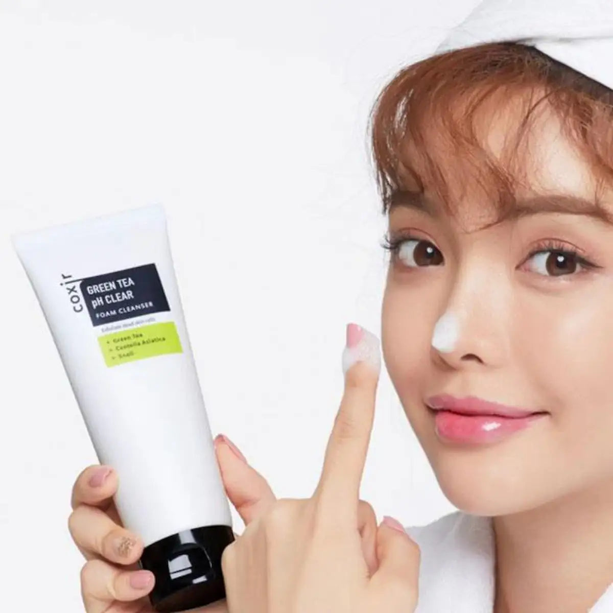 Limpiador Facial con Té Verde y Mucina de Caracol | Coxir Greentea pH Clear Cleanser 150ml