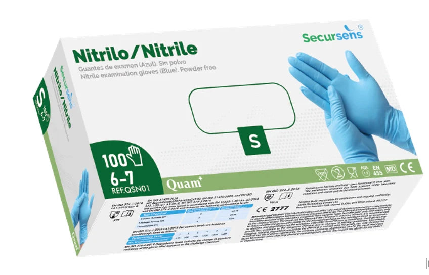 Guantes de nitrilo. Talla S