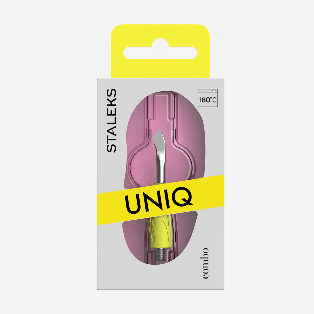 Pieza Empujador Combo UNIQ 14 Hoja Doblada Amarillo STALEKS WPPQ-14y