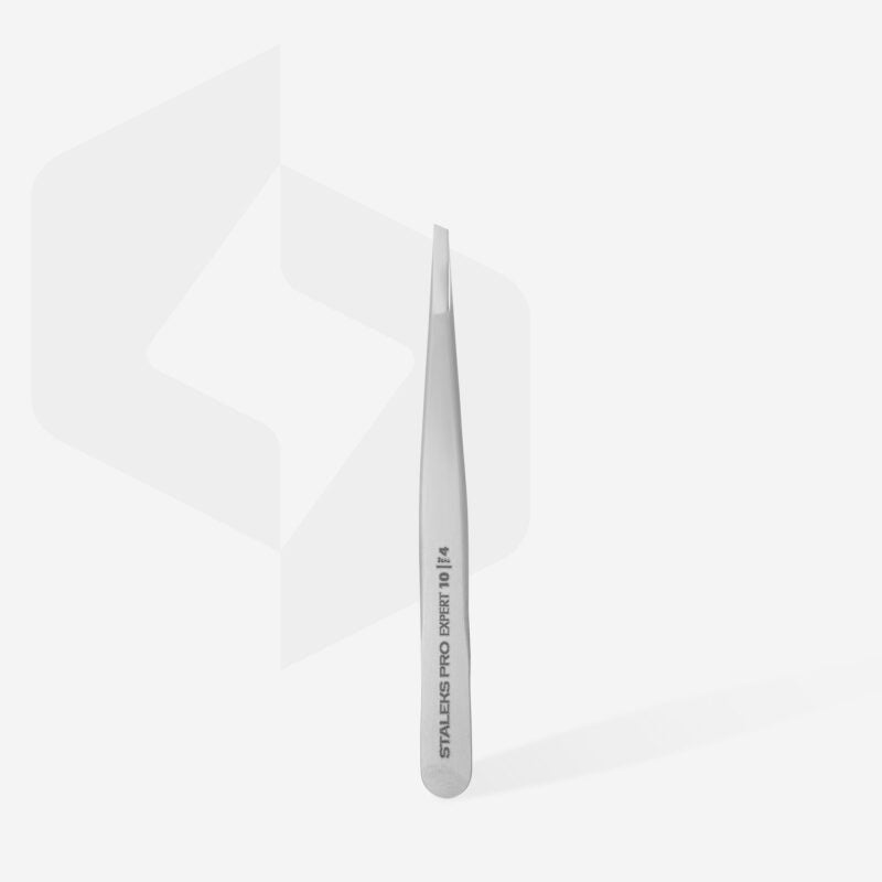 Pinza para cejas EXPERT 10 TIPO 4 (bordes biselados estrechos) STALEKS TE-10/4