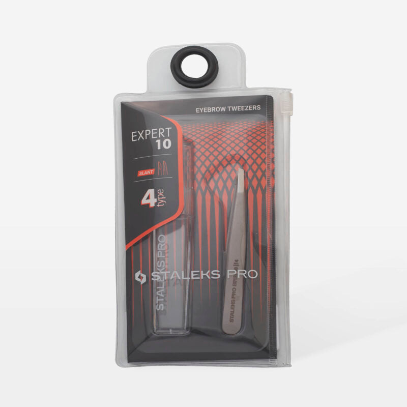 Pinza para cejas EXPERT 10 TIPO 4 (bordes biselados estrechos) STALEKS TE-10/4