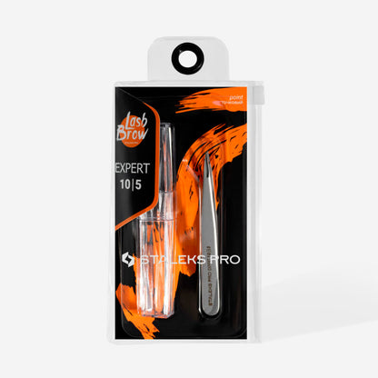 Pinza para cejas EXPERT 10 TIPO 5 (punta) STALEKS TE-10/5